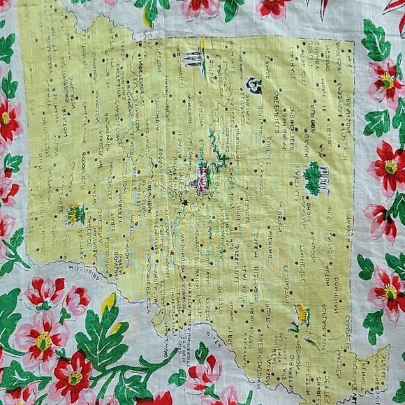 Vintage Missouri Handkerchief With Map - Picture 4 of 8